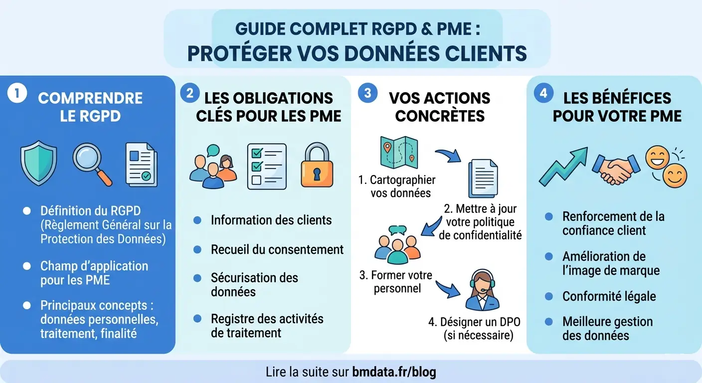 Guide RGPD pour les PME - protection des données clients