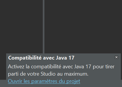 Activation de la compatibilité Java 17 dans Talaxie