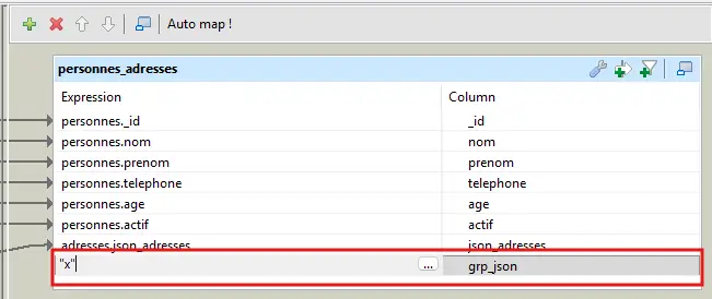 Ajout de la colonne grp_json constante